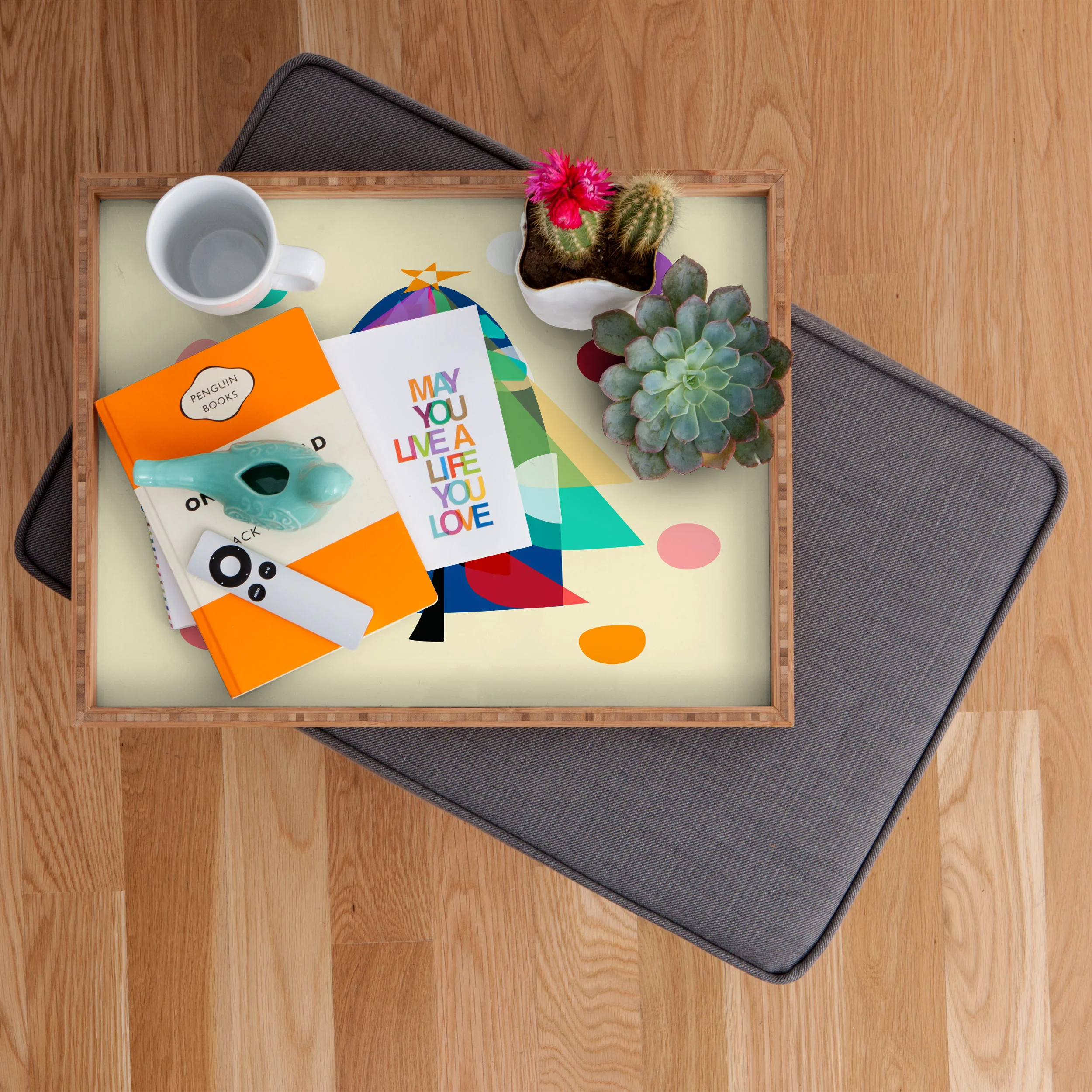 Mirimo Decorated Tree Rectangular Tray - Image 2