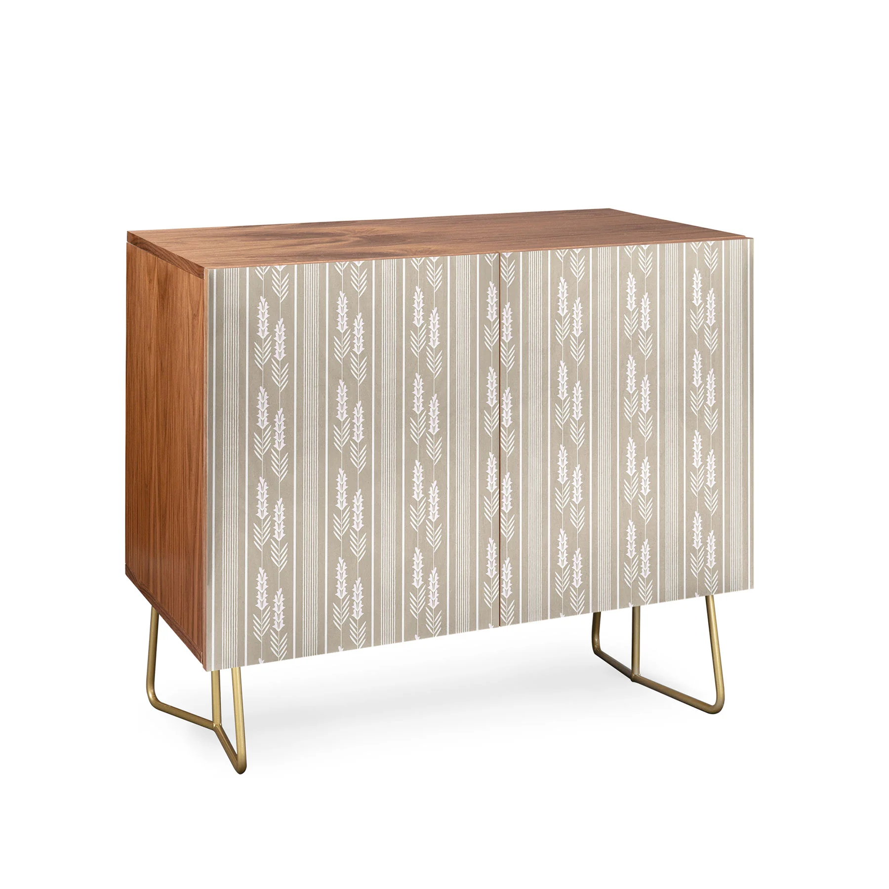 Mirimo Lavender Striped neutral Credenza - Image 2
