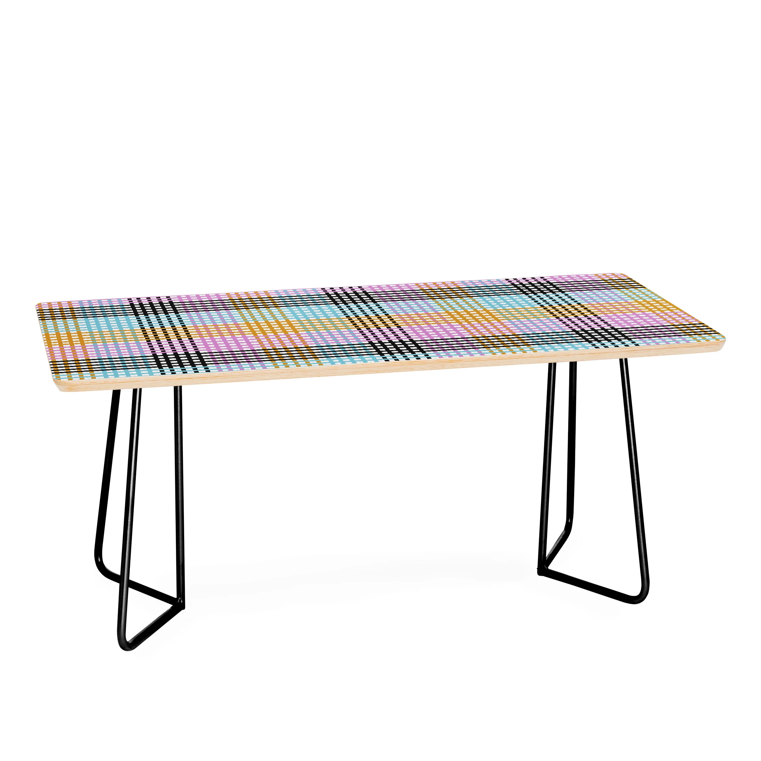 Mirimo Multicolor Gingham Grid Coffee Table - Image 2