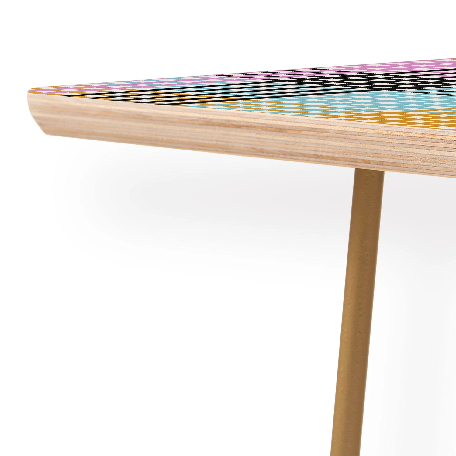Mirimo Multicolor Gingham Grid Coffee Table - Image 5