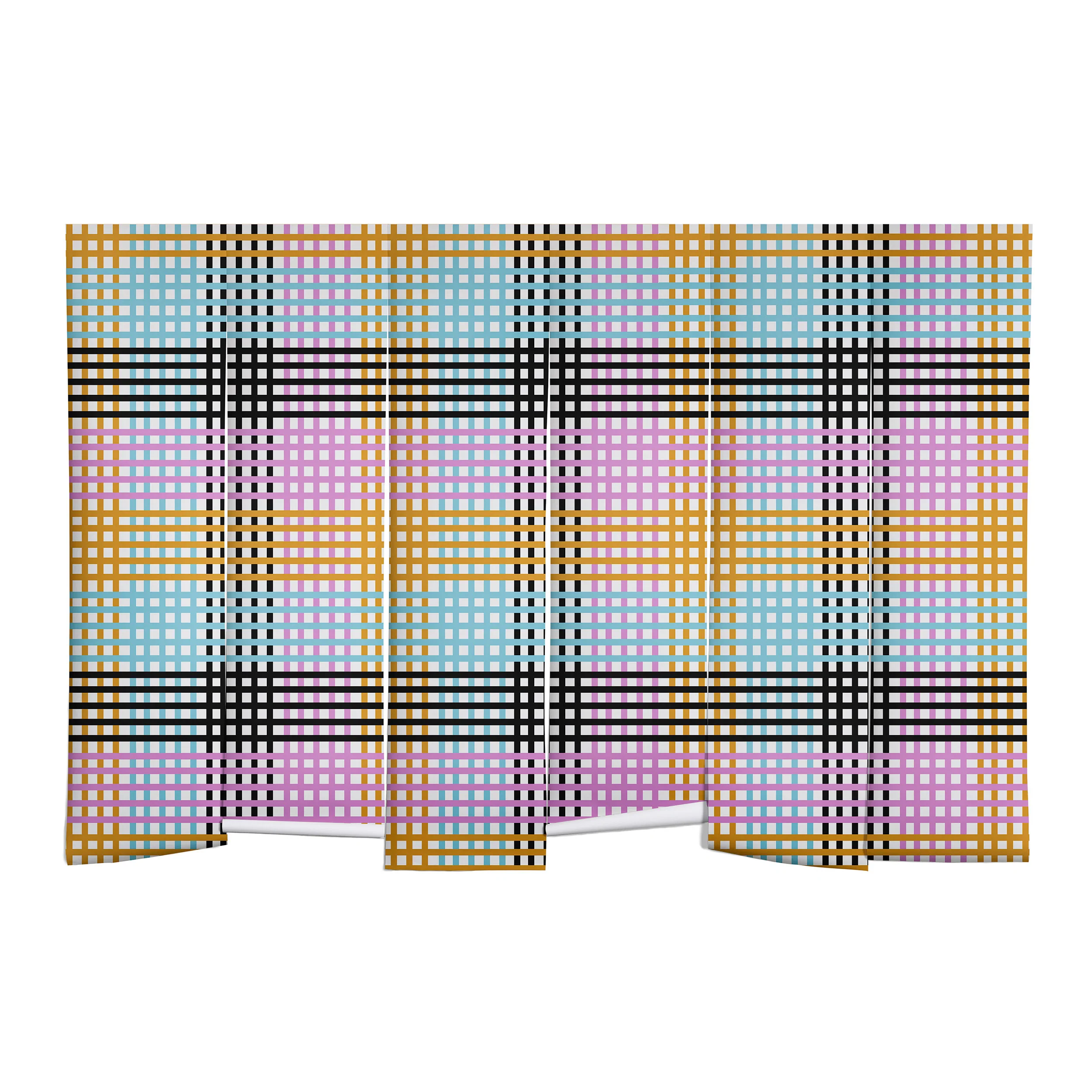 Mirimo Multicolor Gingham Grid Wall Mural - Image 2
