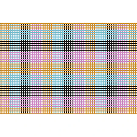 Mirimo Multicolor Gingham Grid Wall Mural - Image 6