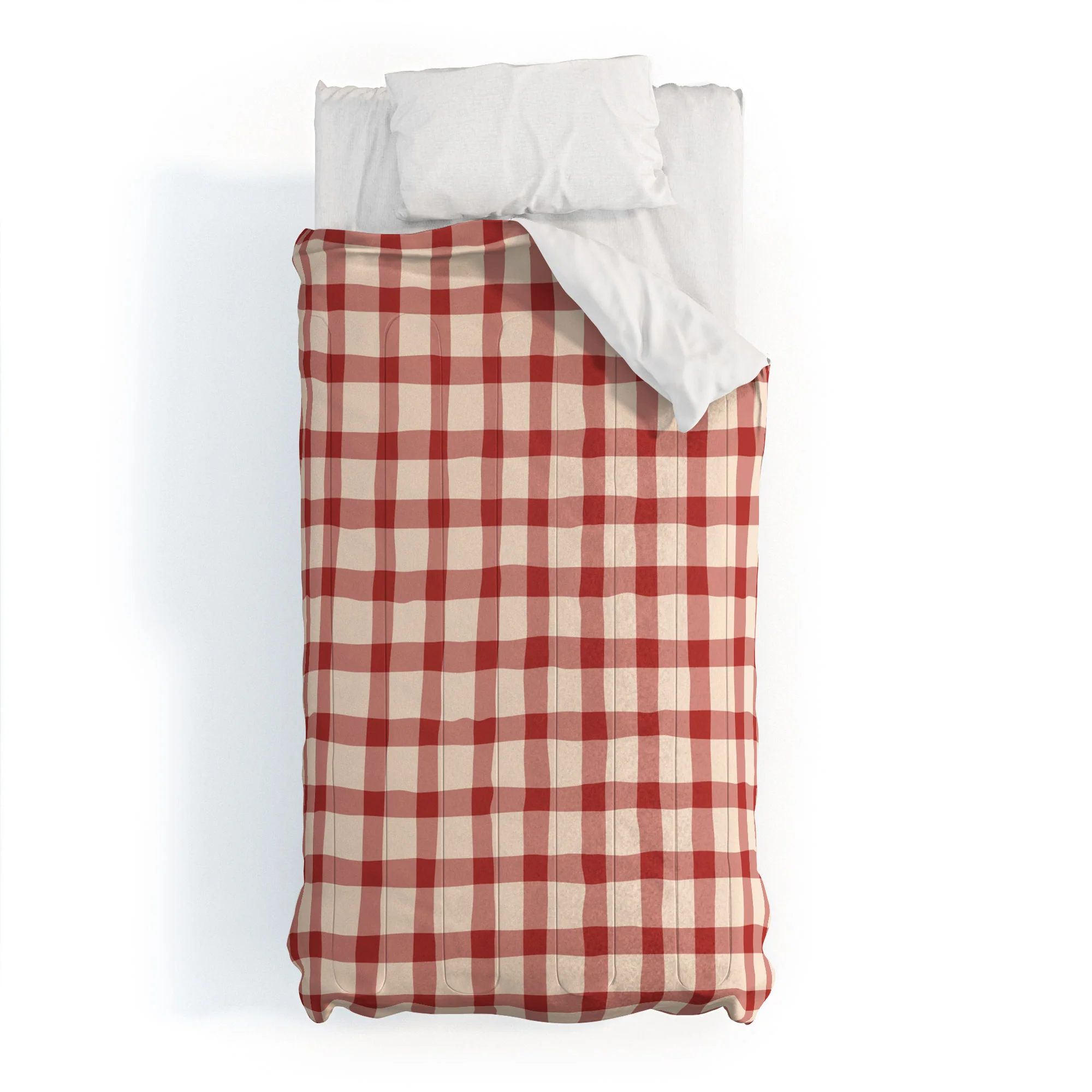 Mirimo Organic Gingham Red Comforter - Image 7