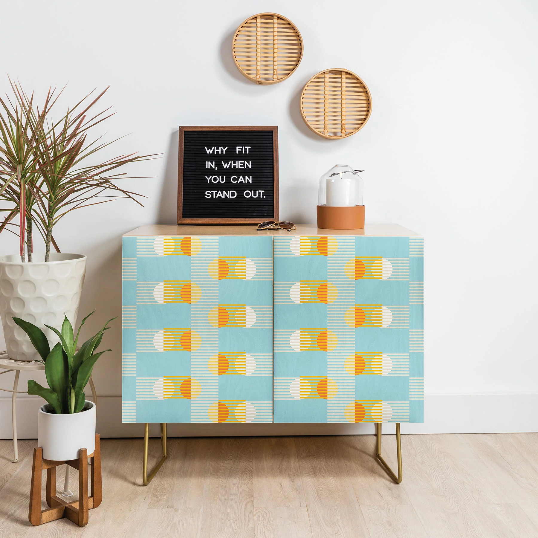 Mirimo Sun and Moon Grid Credenza - Image 9
