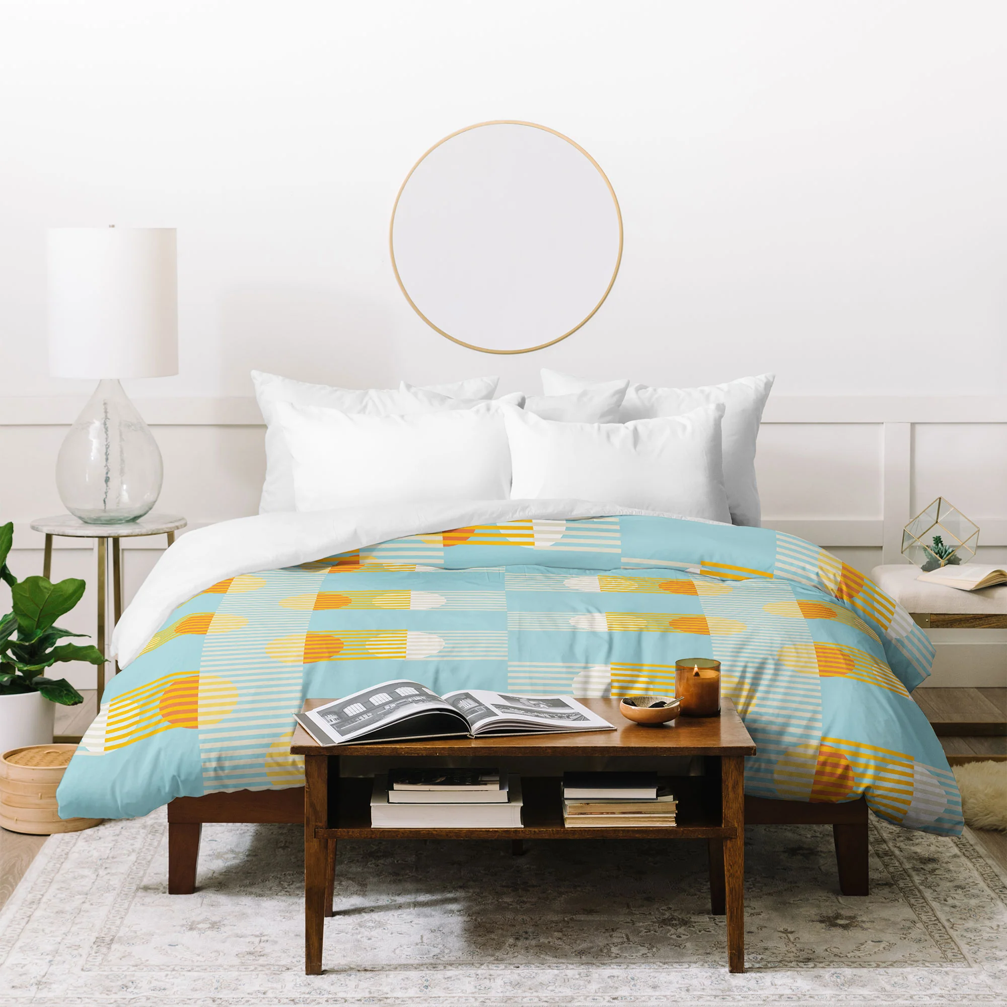 Mirimo Sun and Moon Grid Duvet Cover - Image 20