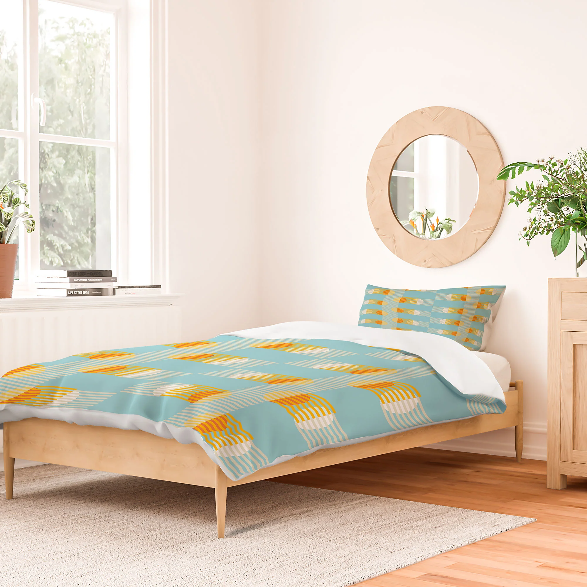 Mirimo Sun and Moon Grid Duvet Cover - Image 26