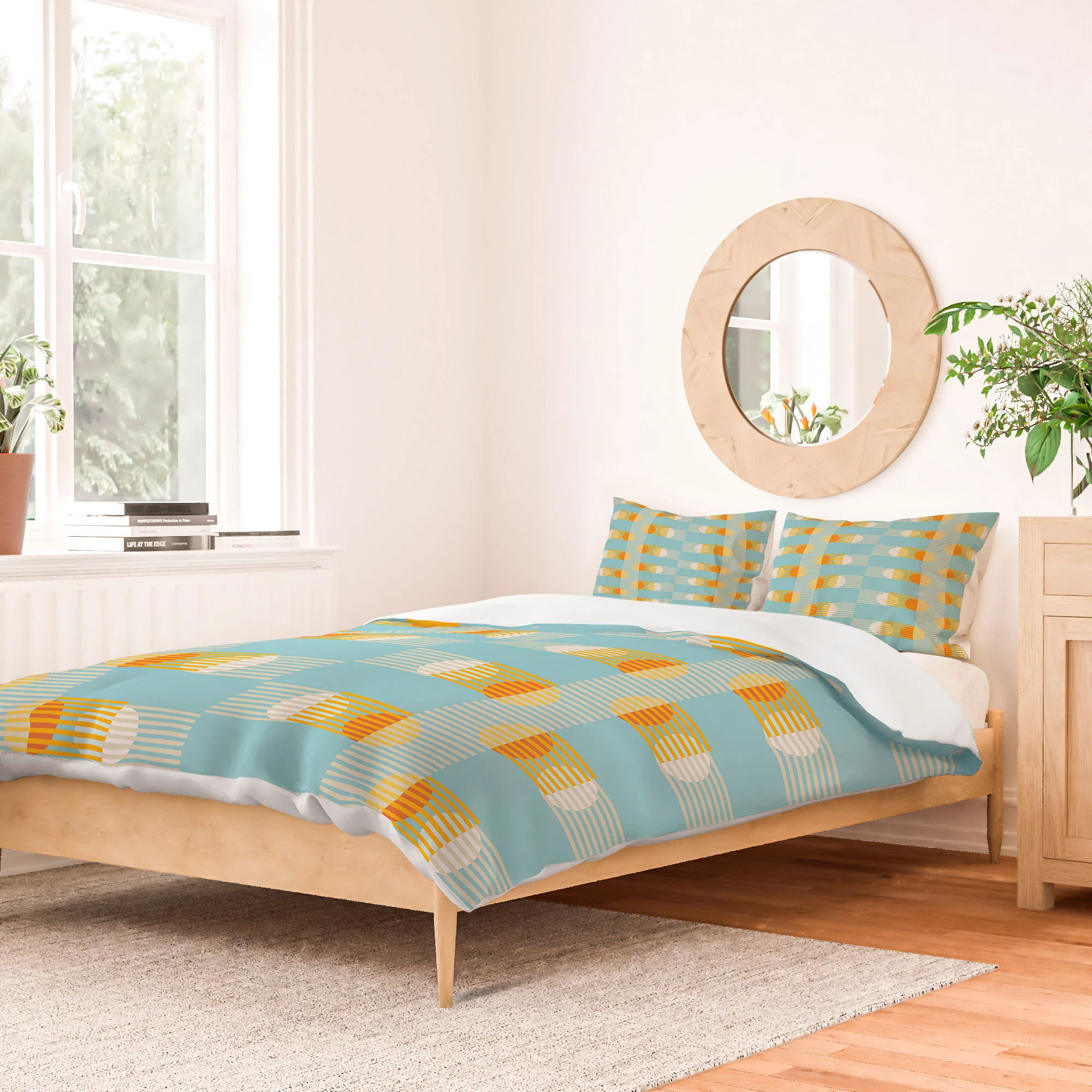 Mirimo Sun and Moon Grid Duvet Cover - Image 34
