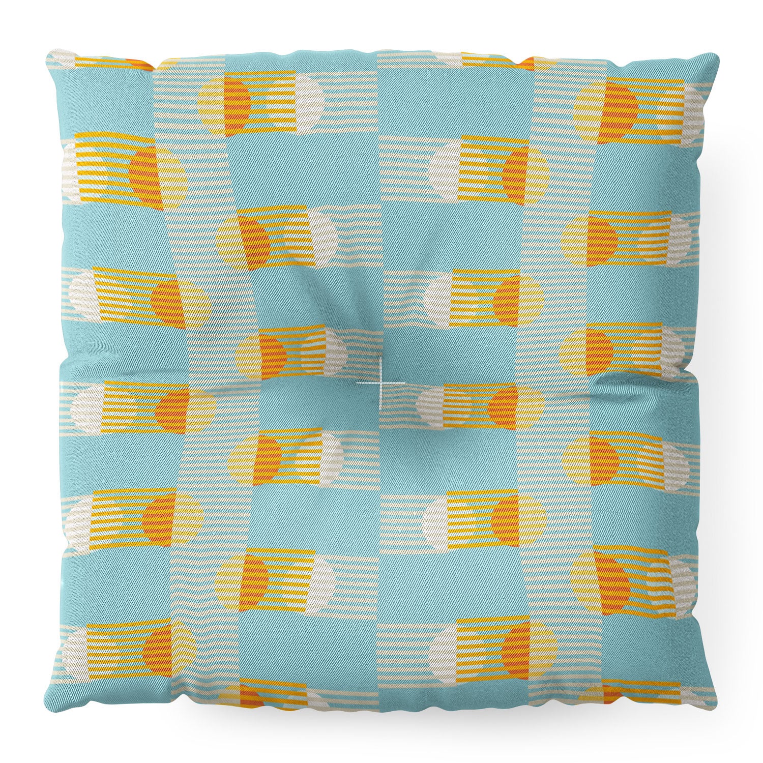Mirimo Sun and Moon Grid Floor Pillow Square - Image 4