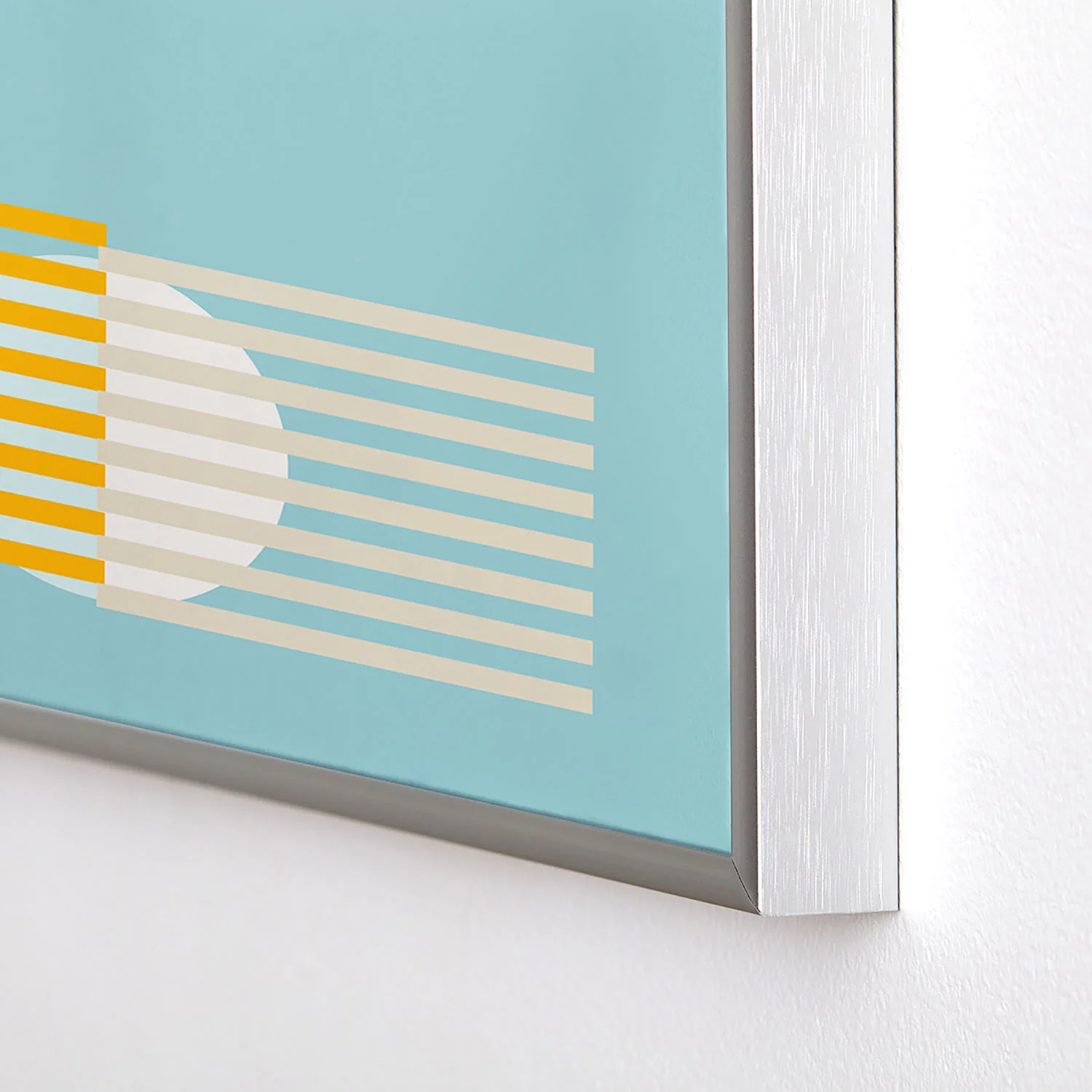 Mirimo Sun and Moon Grid Square Metal Framed Art Print - Image 20