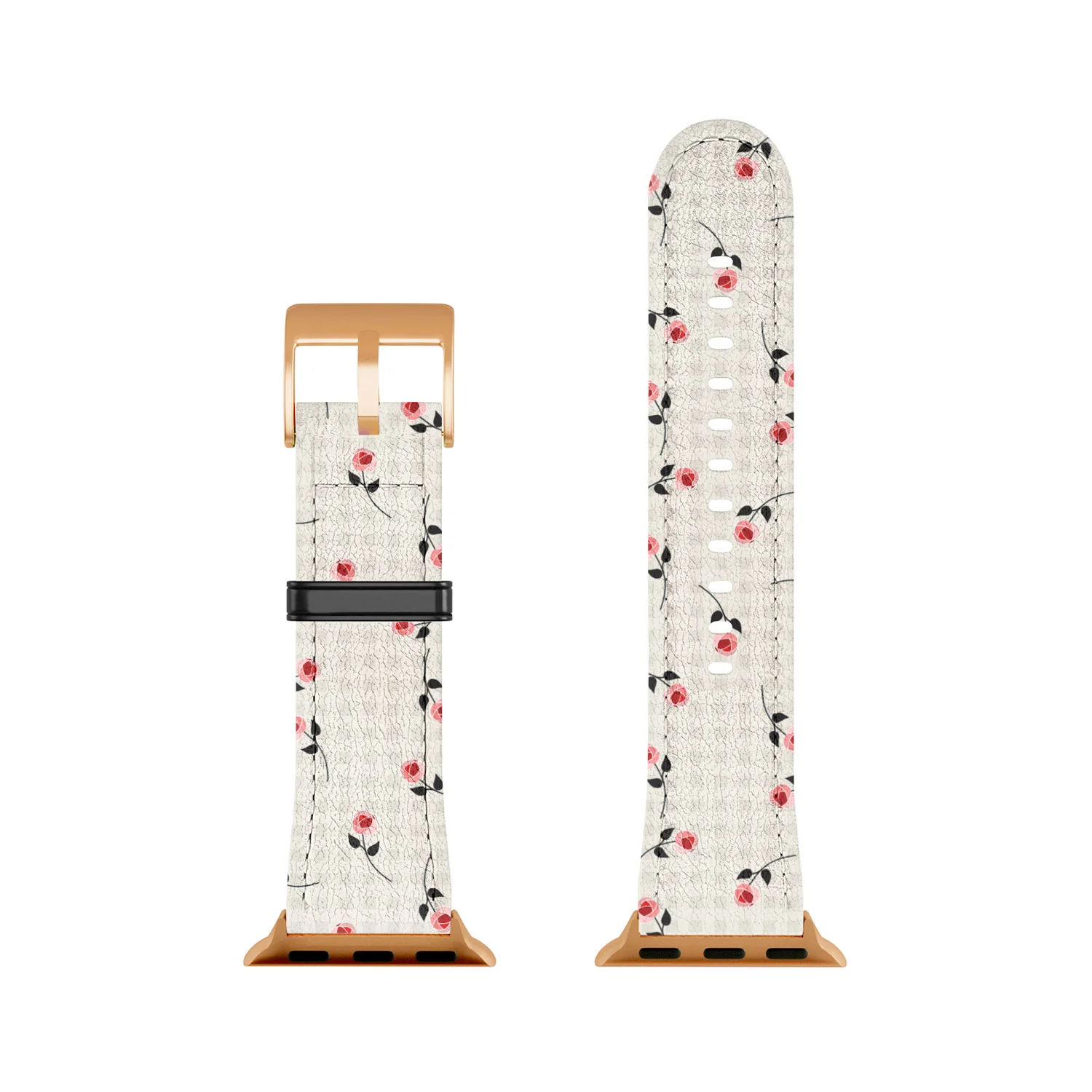 Mirimo Tiny roses on gingham Apple Watch Band - Image 16