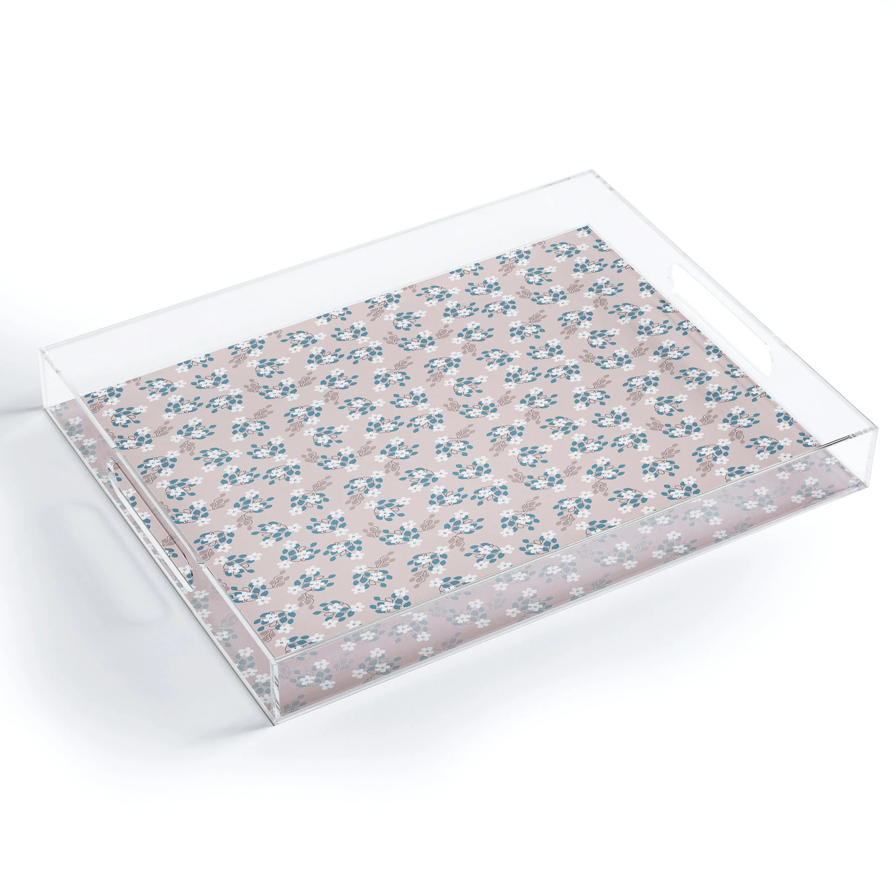 Mirimo Tiny White Flowers Acrylic Tray - Image 2
