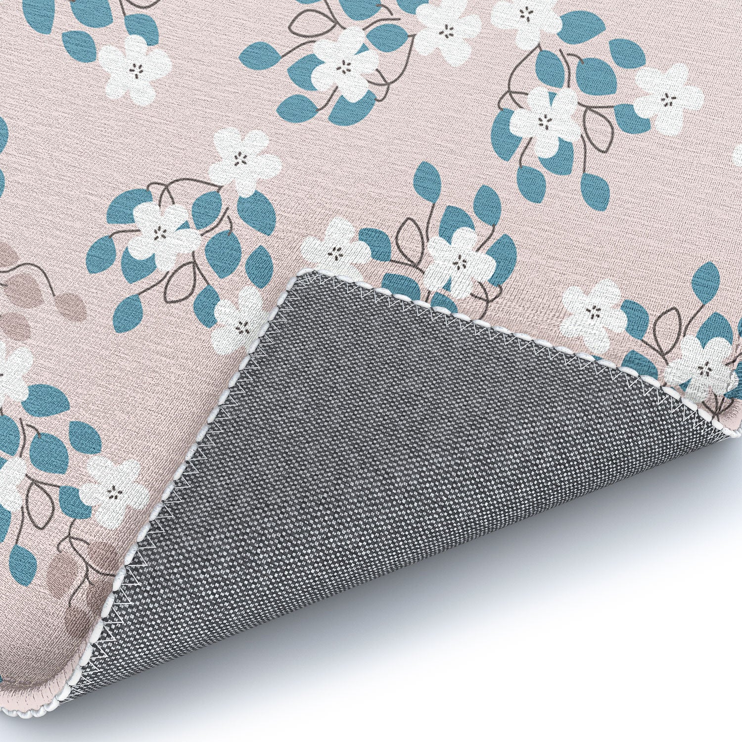 Mirimo Tiny White Flowers Area Rug - Image 6