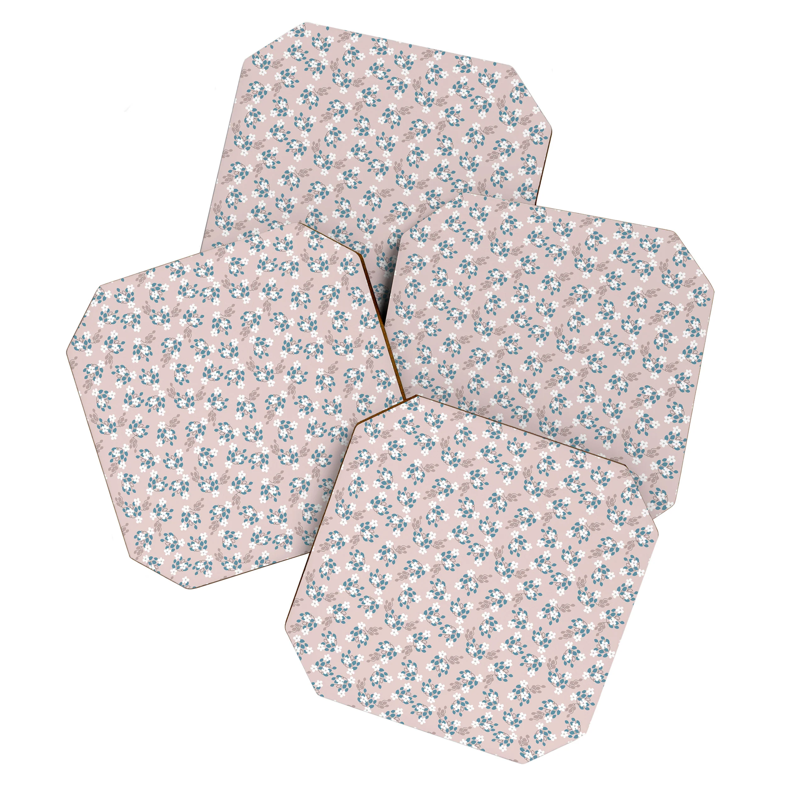 Mirimo Tiny White Flowers Coaster Set