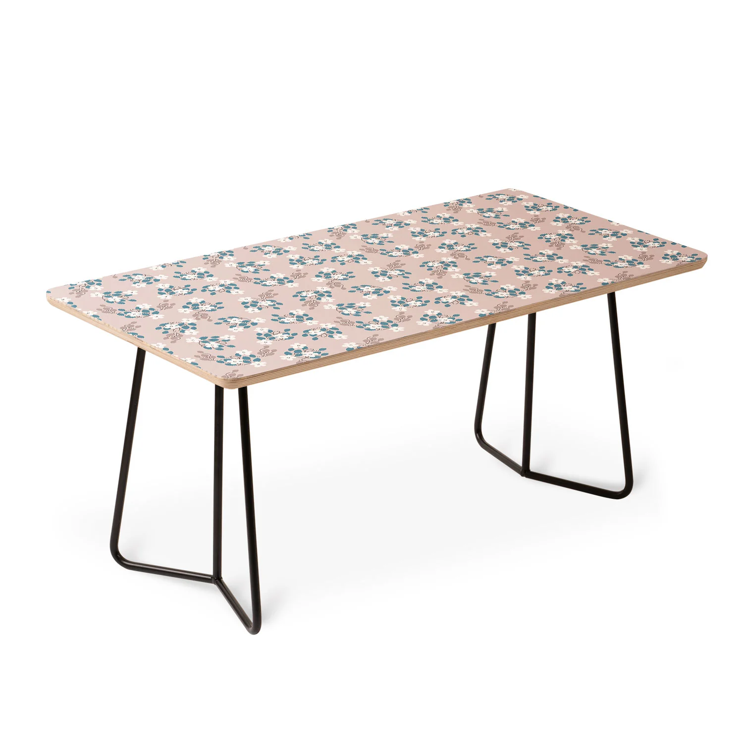 Mirimo Tiny White Flowers Coffee Table - Image 4