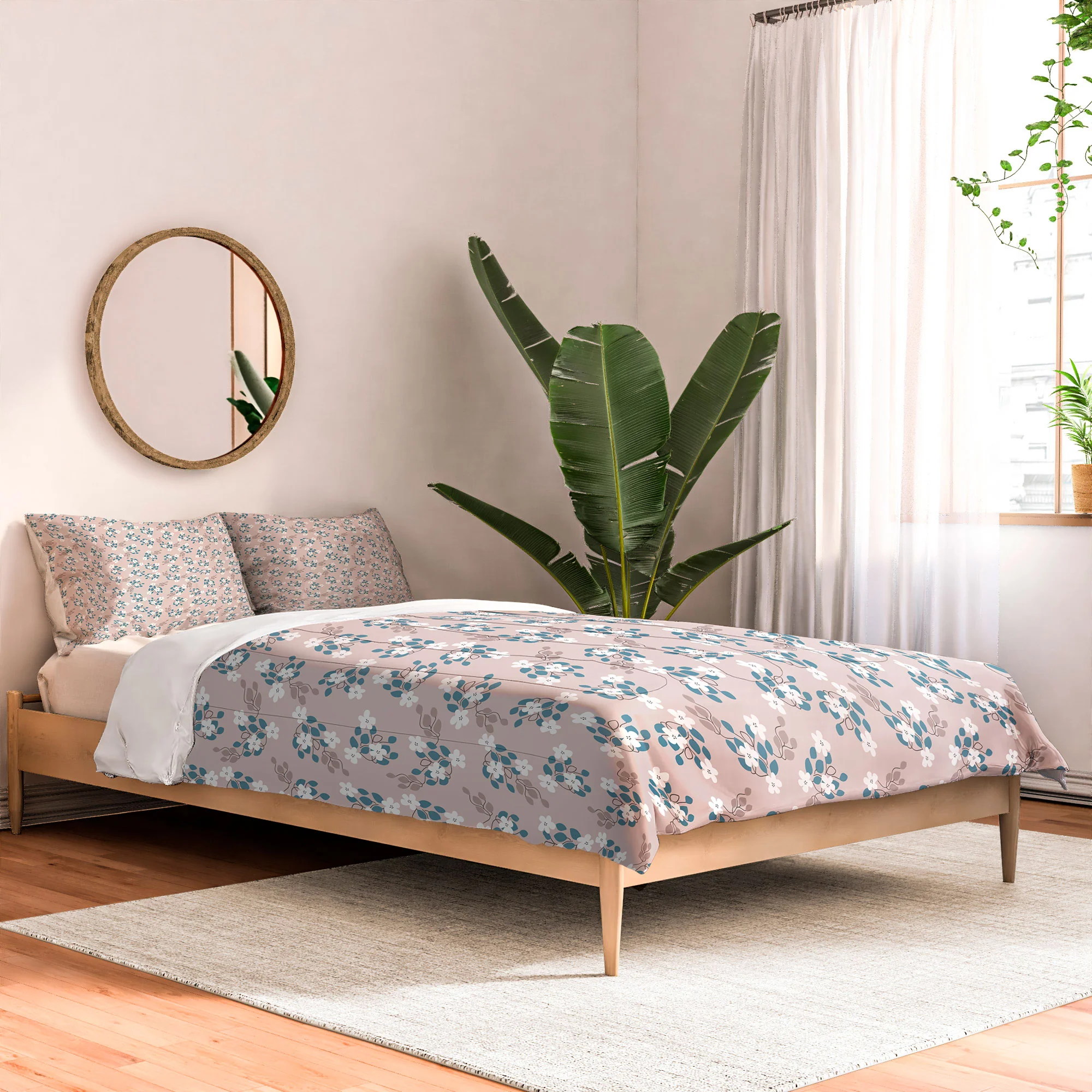 Mirimo Tiny White Flowers Comforter - Image 2