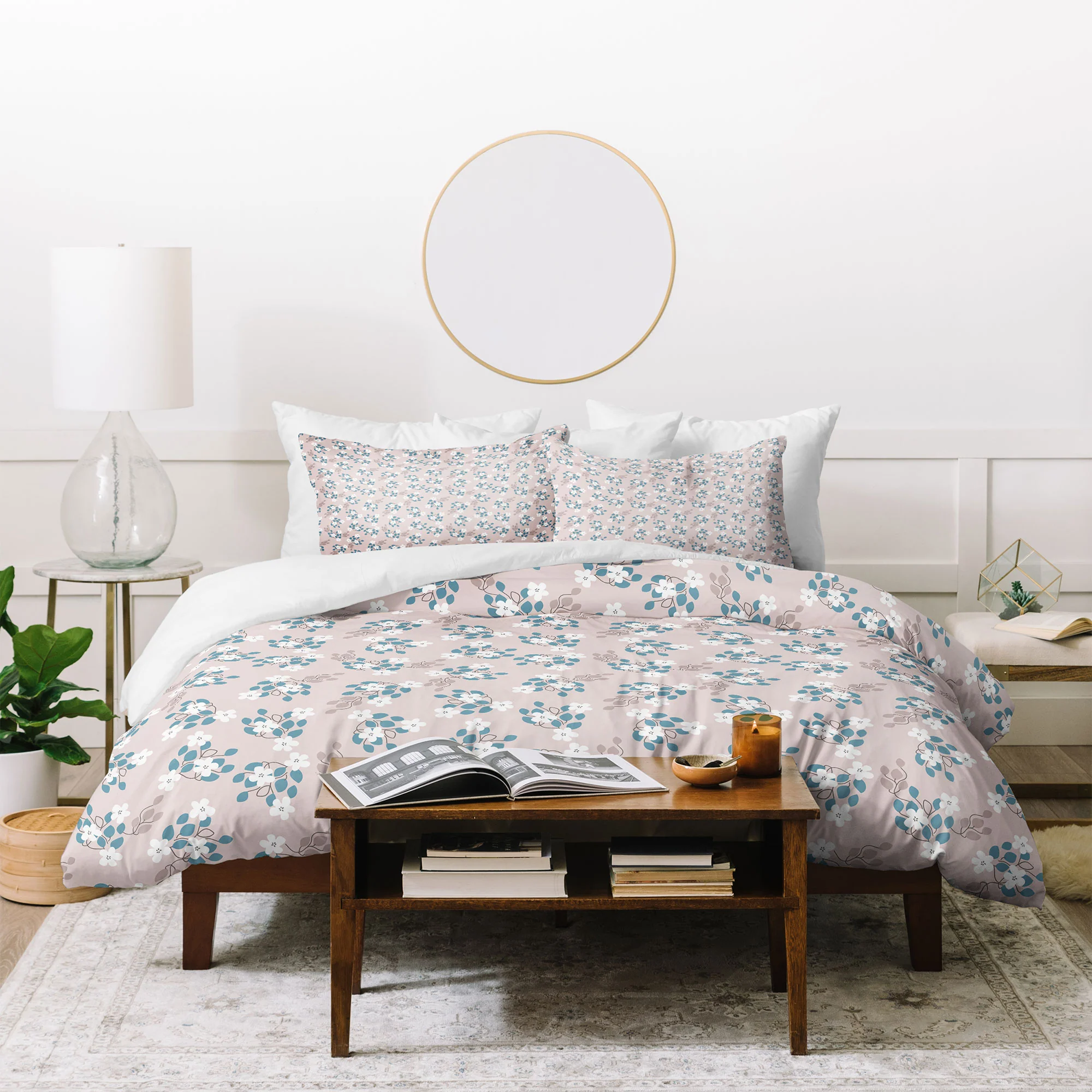 Mirimo Tiny White Flowers Duvet Cover - Image 44