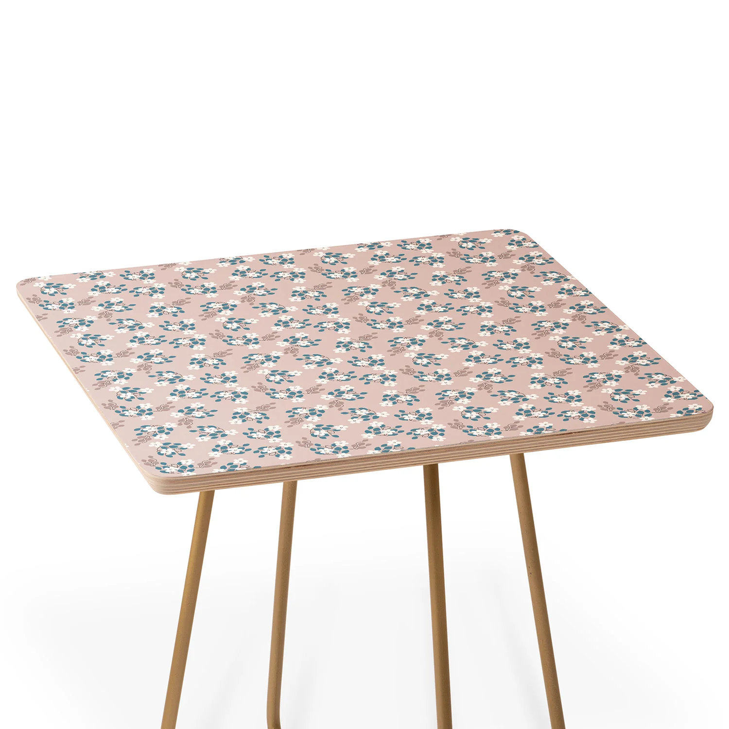 Mirimo Tiny White Flowers Side Table - Image 3