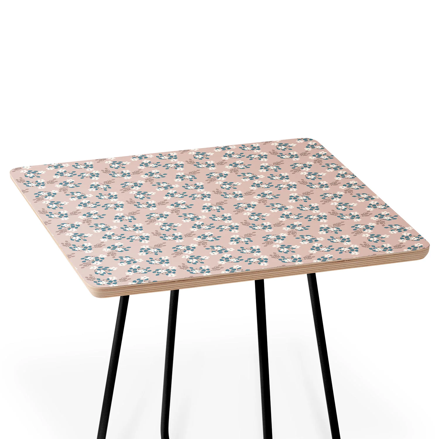 Mirimo Tiny White Flowers Side Table - Image 4