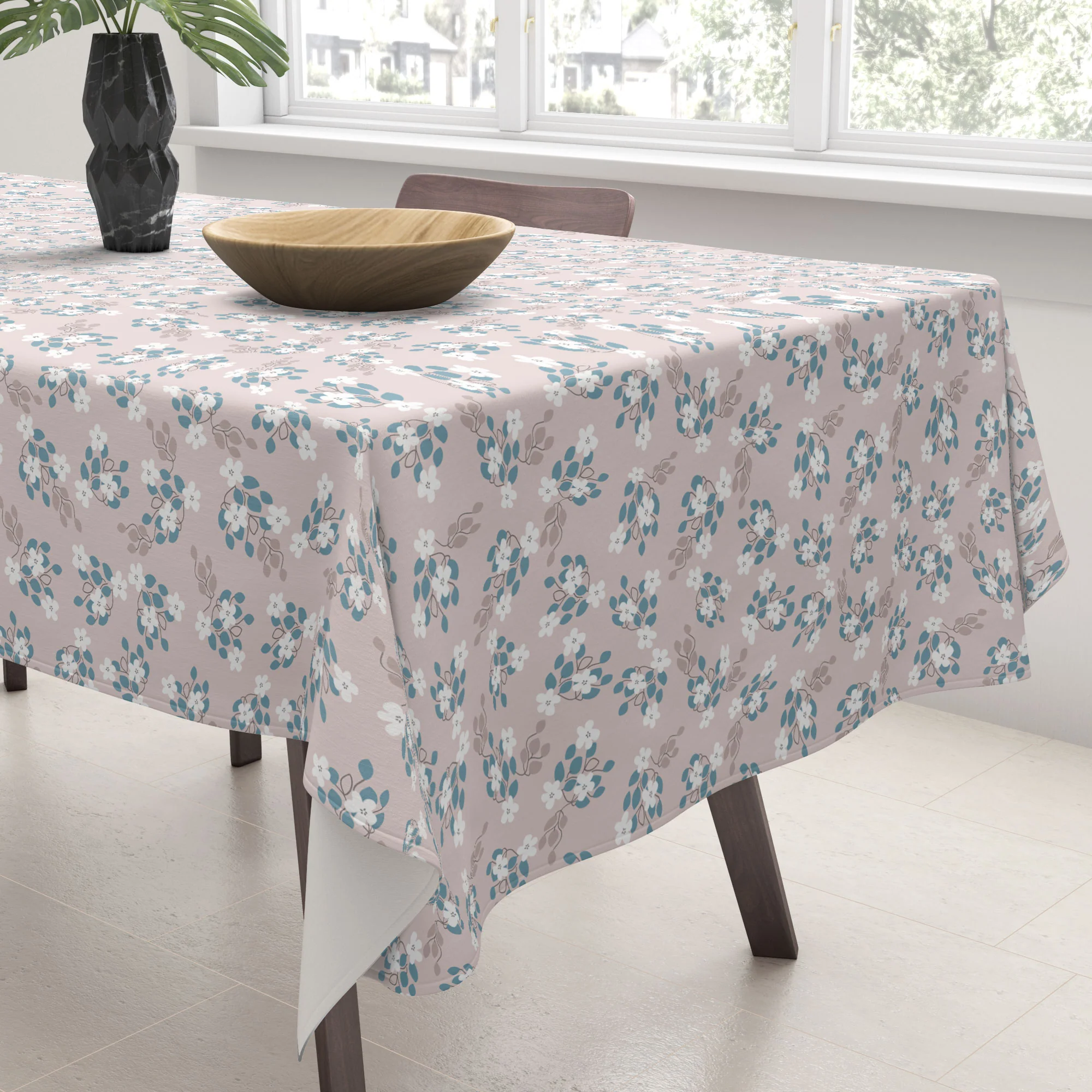 Mirimo Tiny White Flowers Tablecloth - Image 3