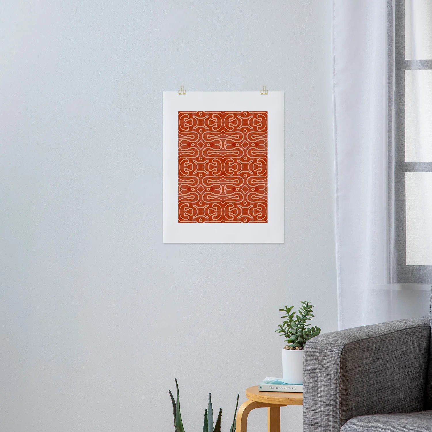 Mirimo Venexiana Burnt Orange Art Print - Image 9