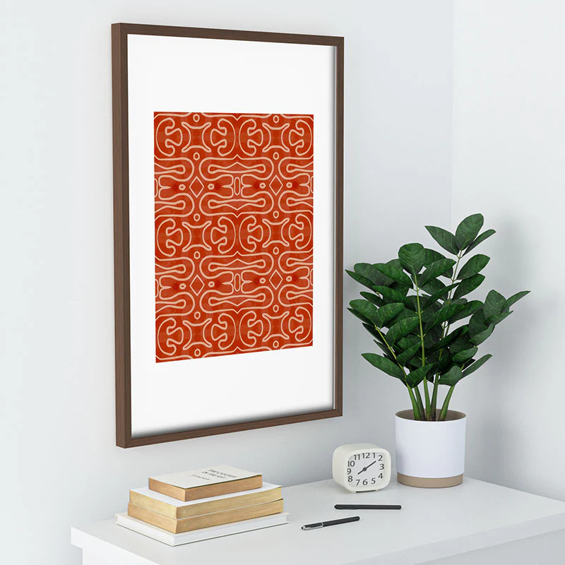 Mirimo Venexiana Burnt Orange Recessed Framing Rectangle - Image 32