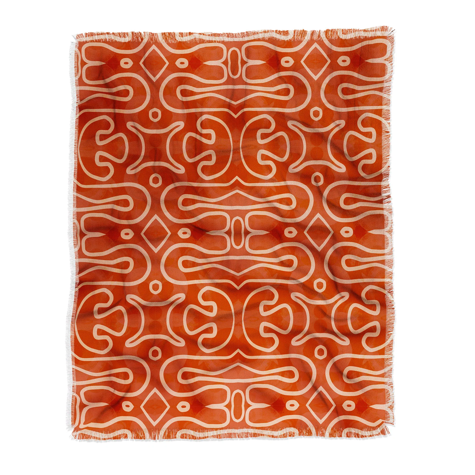 Mirimo Venexiana Burnt Orange Throw Blanket - Image 6