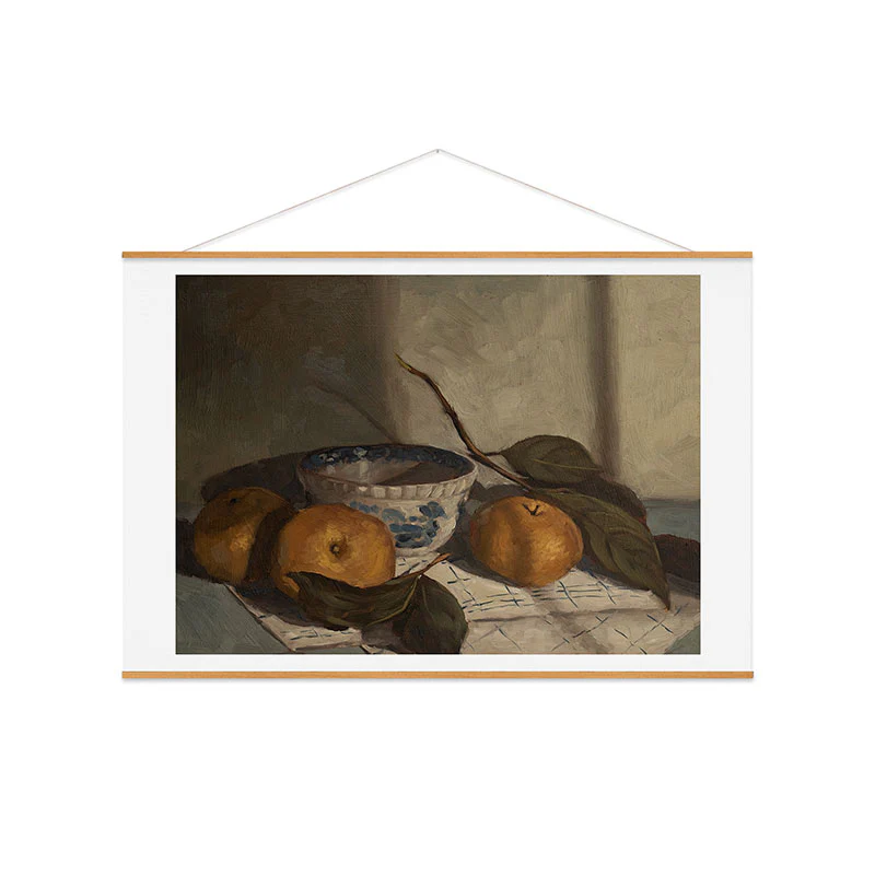 Miss Mustard Seed asian pears transferware bowl Art Print - Image 52