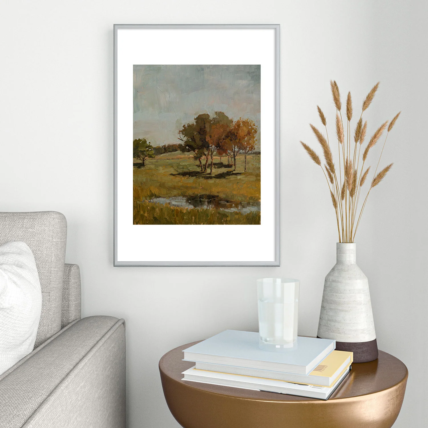 Miss Mustard Seed early fall Metal Framed Art Print - Image 18