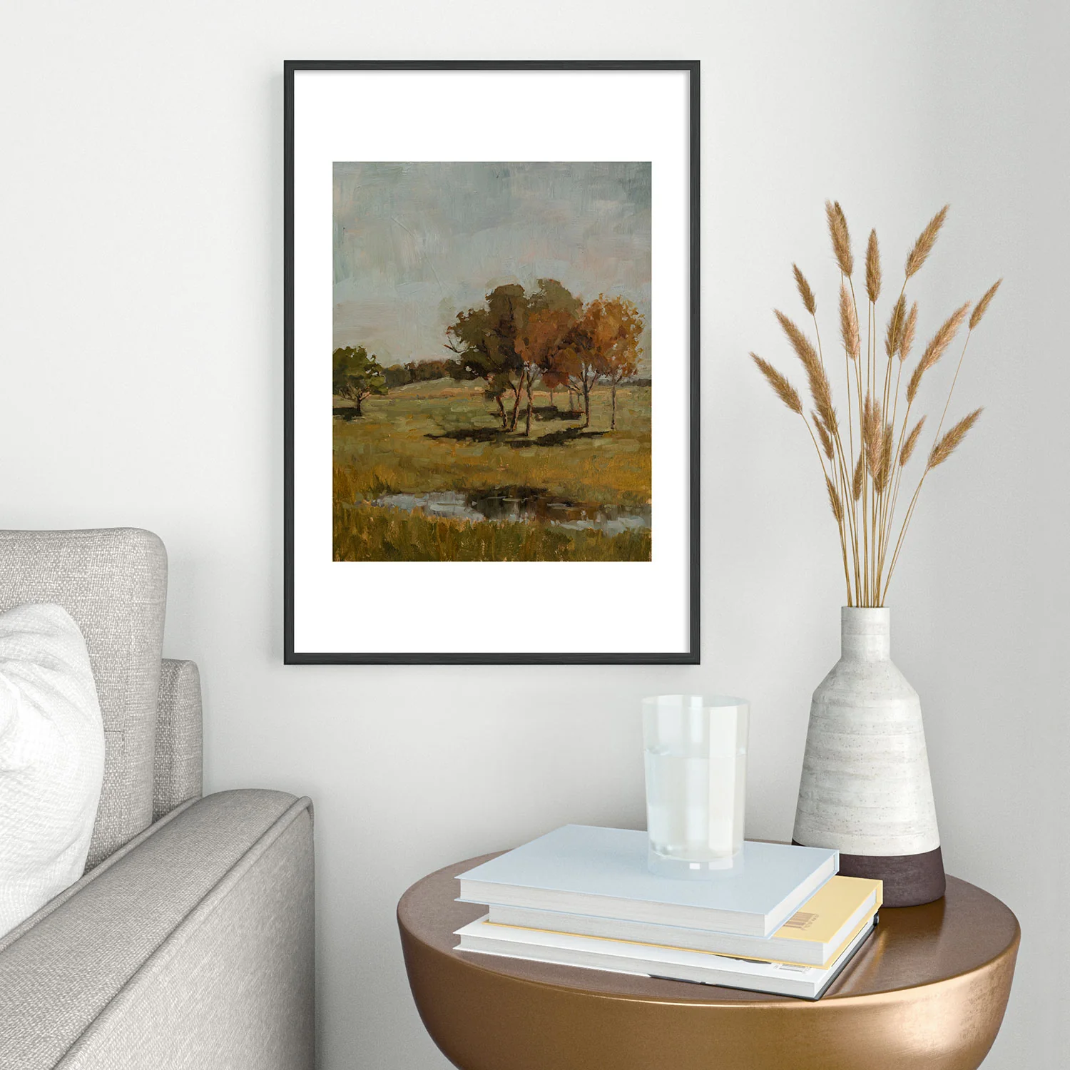 Miss Mustard Seed early fall Metal Framed Art Print - Image 22