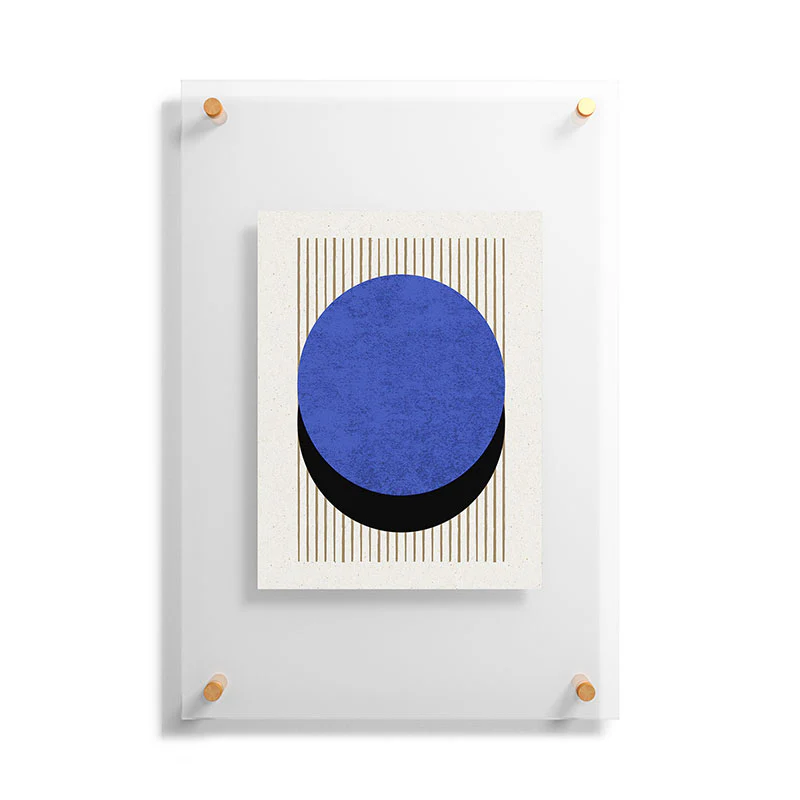 MoonlightPrint Circle Blue Stripes Floating Acrylic Print - Image 13