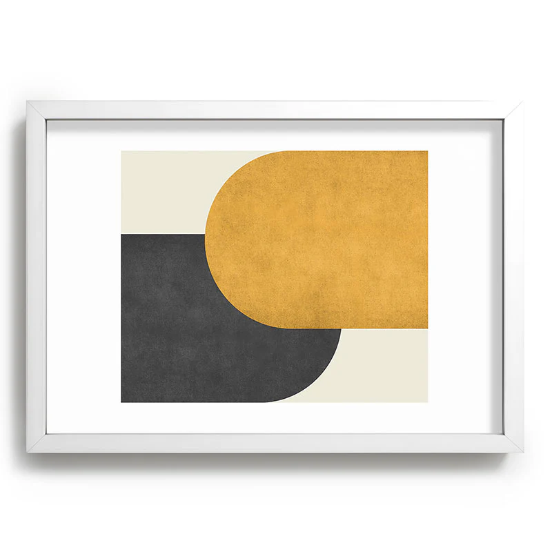 MoonlightPrint Halfmoon Colorblock Gld Blck Recessed Framing Rectangle - Image 11