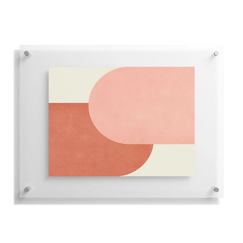 MoonlightPrint Halfmoon Colorblock Pink Floating Acrylic Print - Image 21