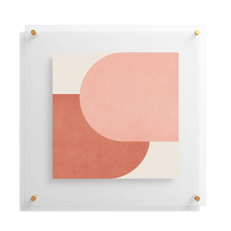 MoonlightPrint Halfmoon Colorblock Pink Floating Acrylic Print - Image 25