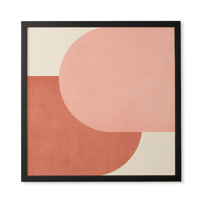 MoonlightPrint Halfmoon Colorblock Pink Framed Wall Art - Image 11
