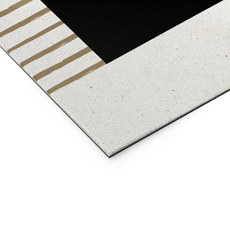 MoonlightPrint Square Blue Stripes Welcome Mat - Image 5