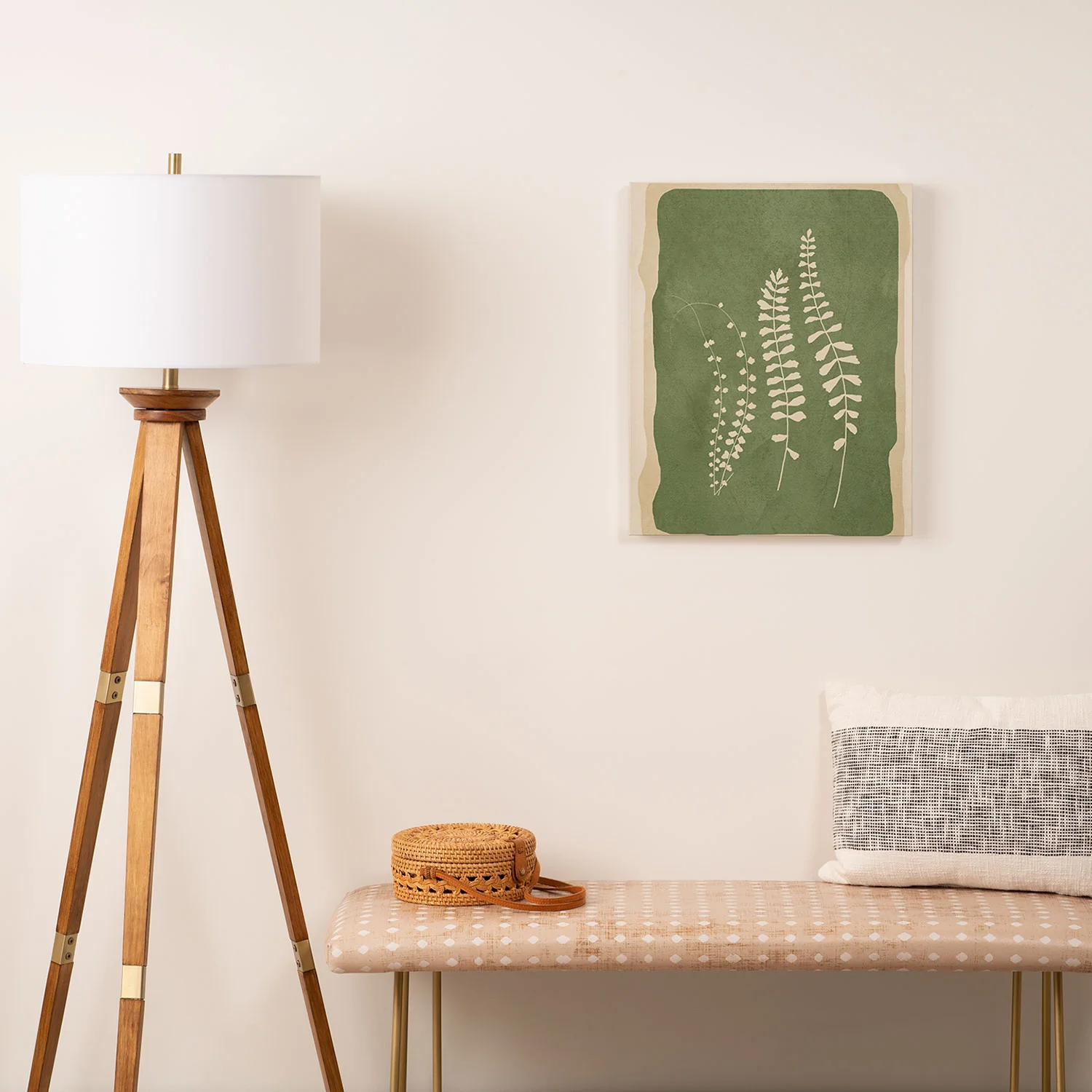 Nadja Leaf Design 17 Art Canvas - Image 3