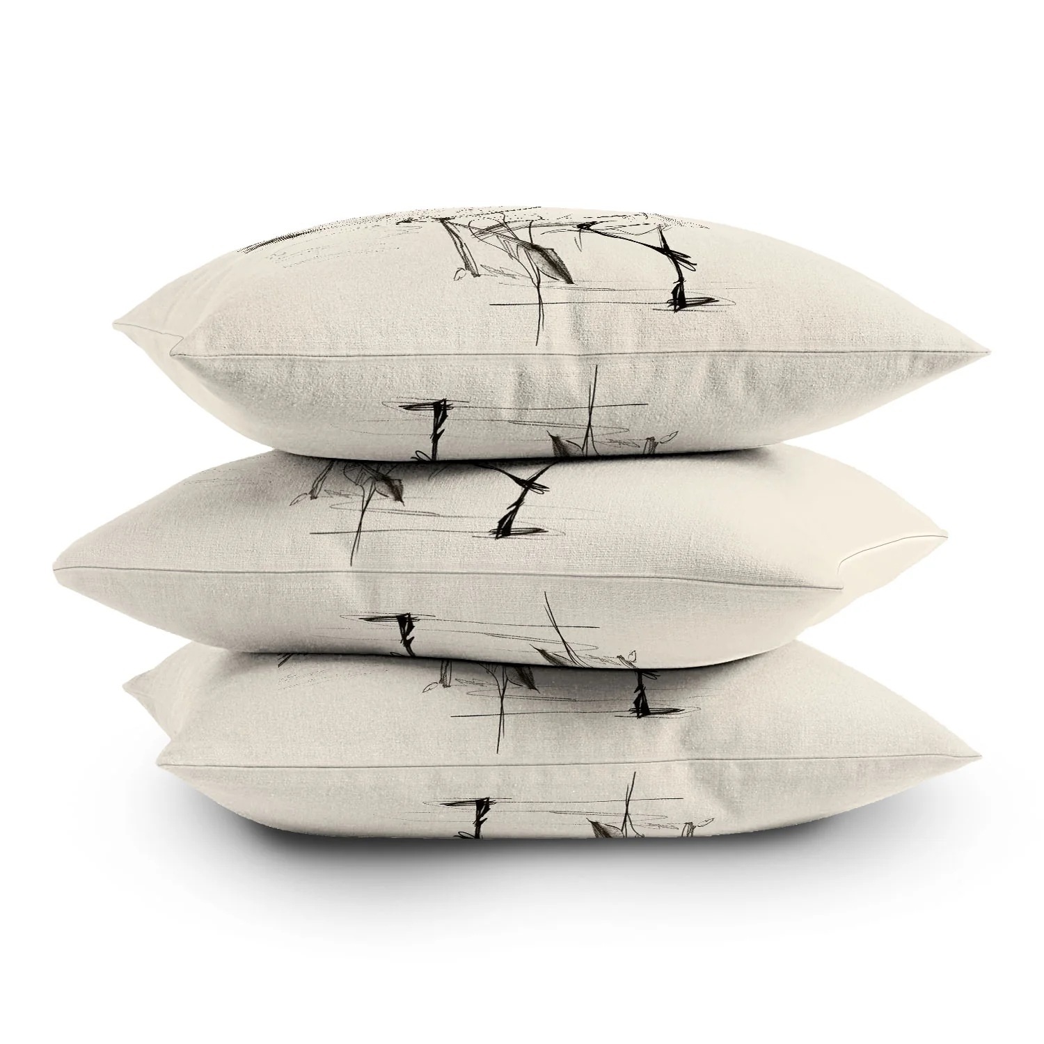Nadja Two Geese Minimalist Drawing Outdoor Throw Pillow - Image 16