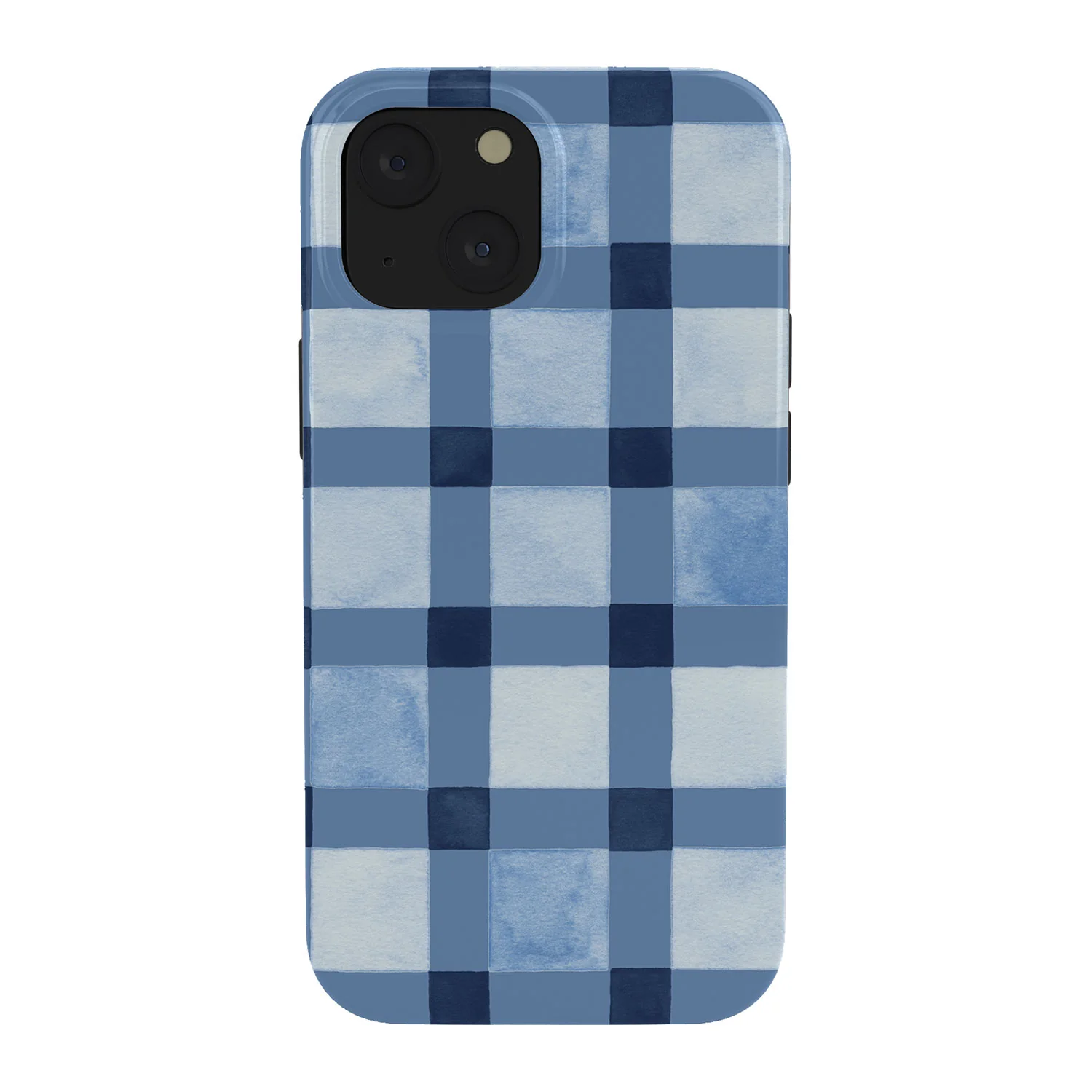 Ninola Design Checker Mosaic Navy Blue Phone Case - Image 21