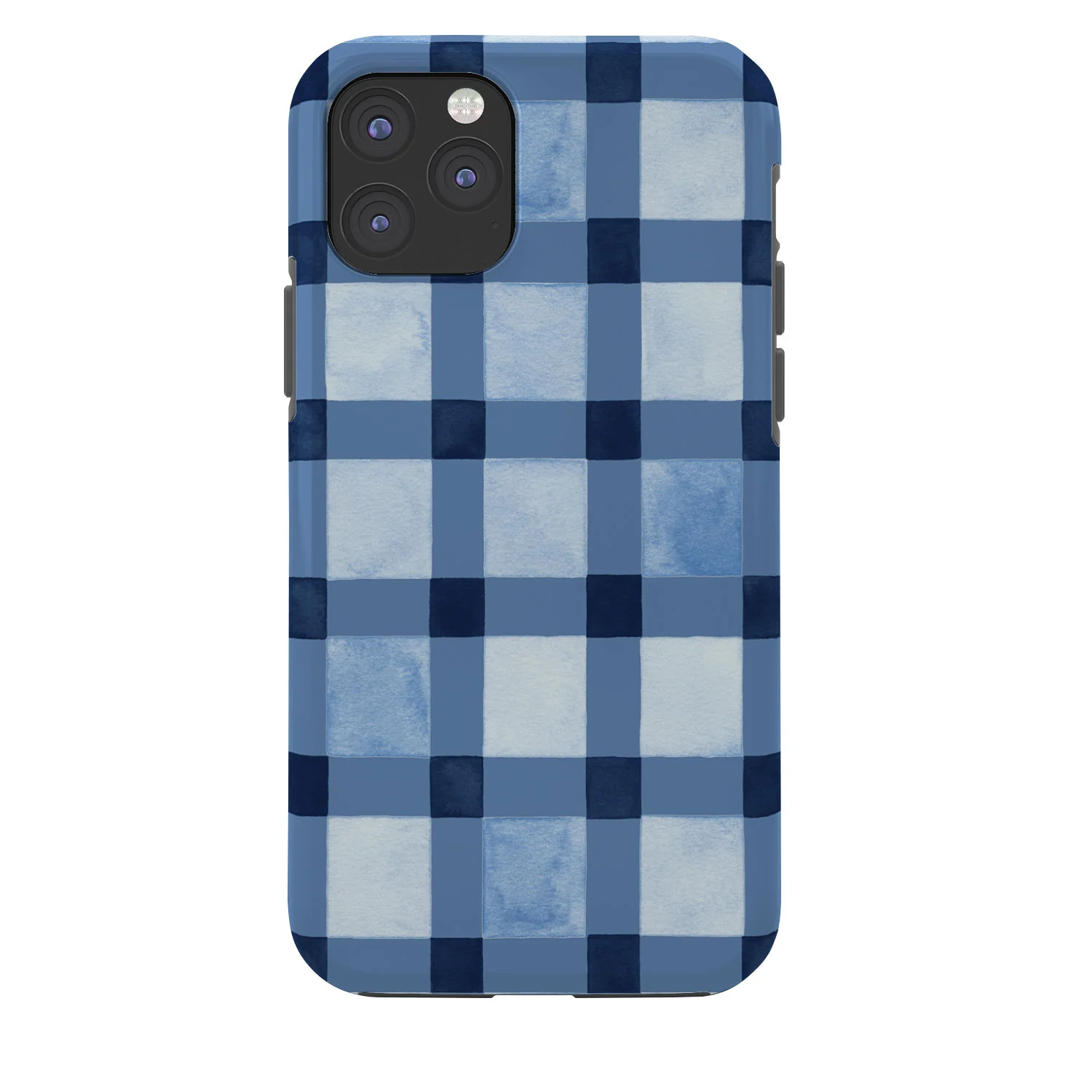 Ninola Design Checker Mosaic Navy Blue Phone Case - Image 29