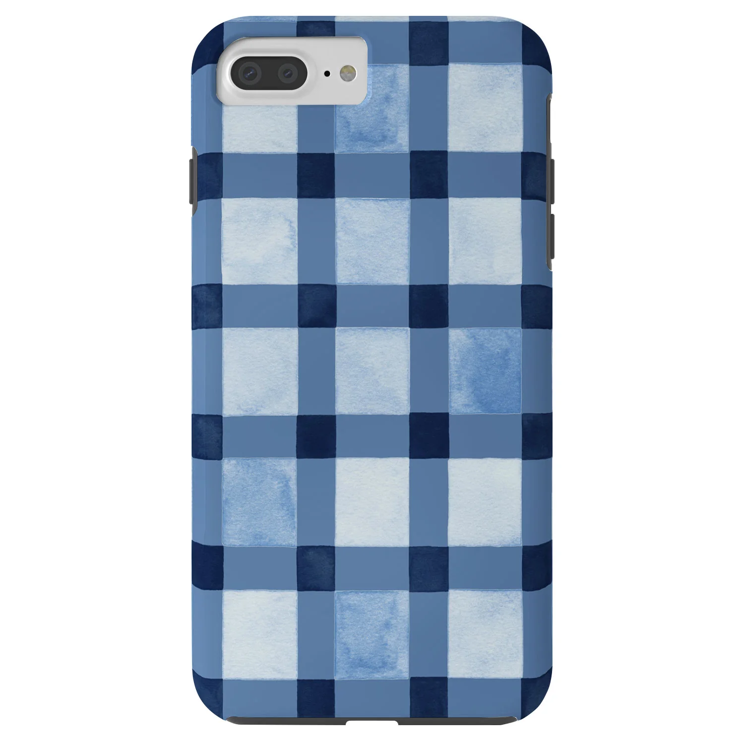 Ninola Design Checker Mosaic Navy Blue Phone Case - Image 34