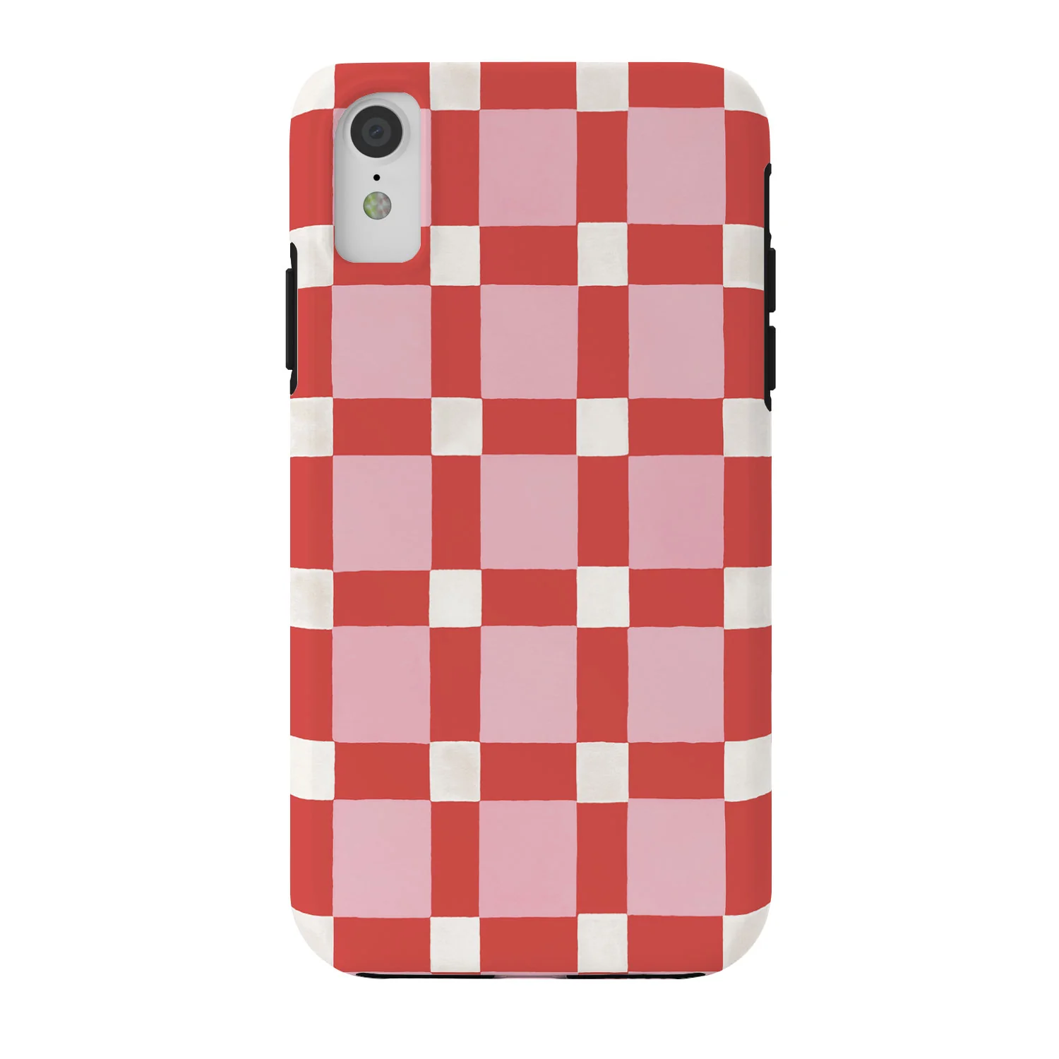 Ninola Design Checker Mosaic Pink Red Phone Case - Image 32