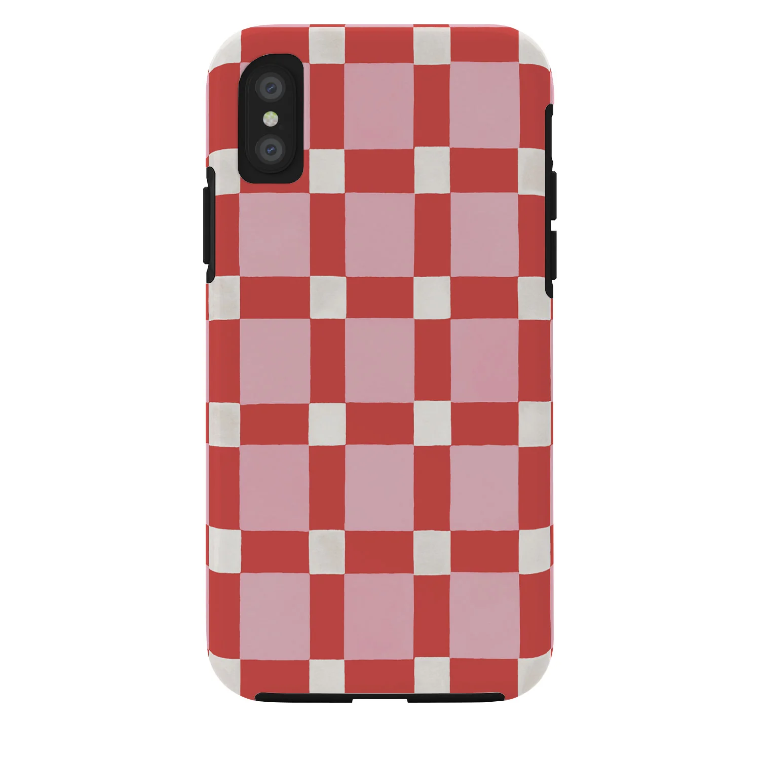 Ninola Design Checker Mosaic Pink Red Phone Case - Image 33