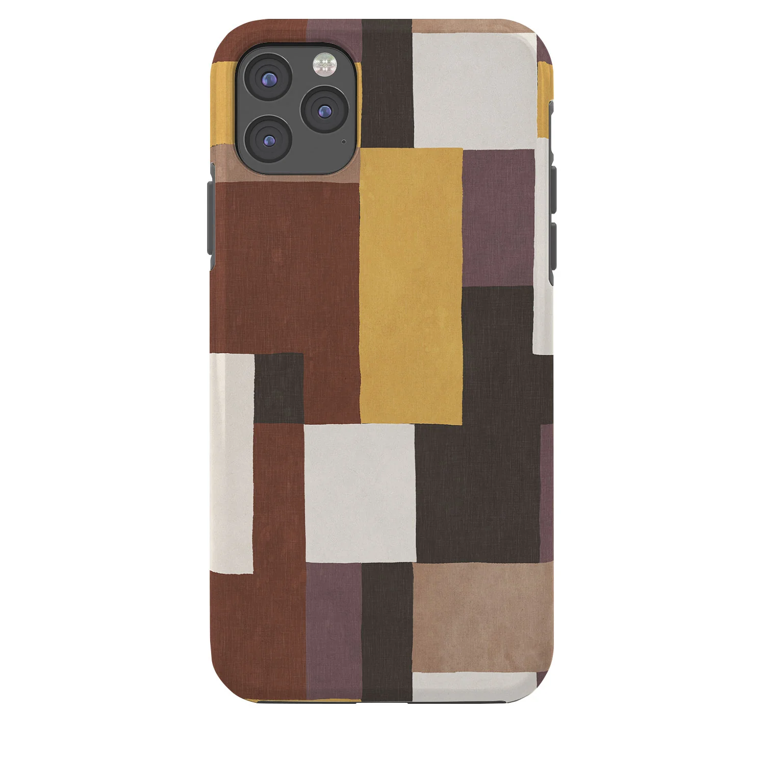Ninola Design Everyday Artifact Modern Color Block Texture Earthy Phone Case - Image 30