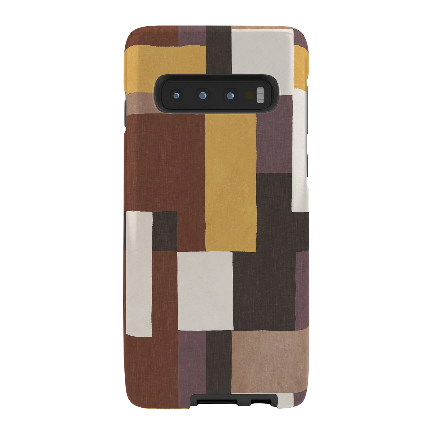 Ninola Design Everyday Artifact Modern Color Block Texture Earthy Phone Case - Image 36
