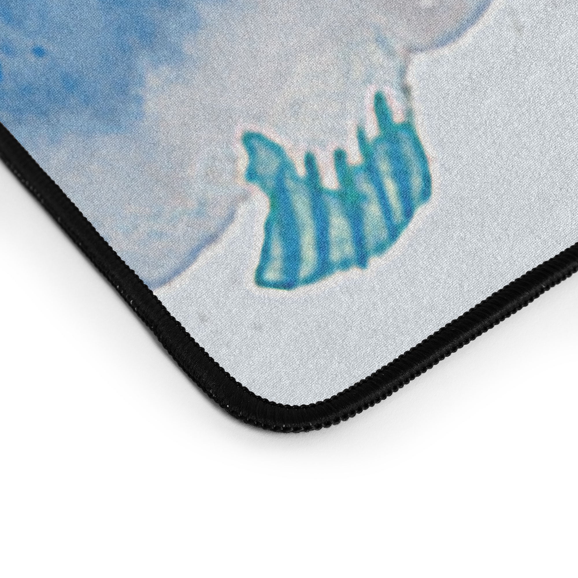 Ninola Design Fishes Shells Sea Horse Ocean Coastal Marine Blue Desk Mat - Image 3