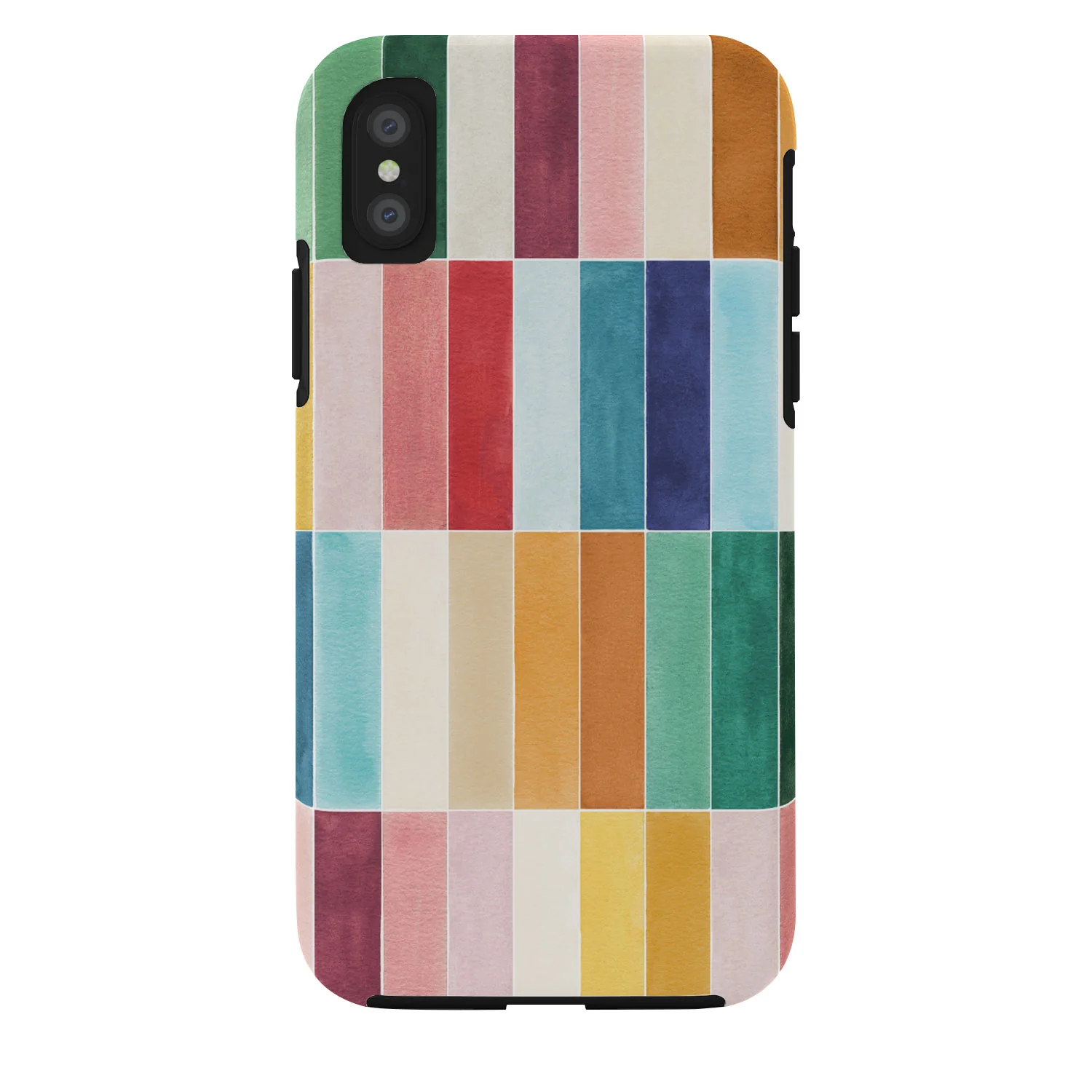 Ninola Design Modern Craft Rectangular Colorful Tiles Color Utopia Phone Case - Image 33