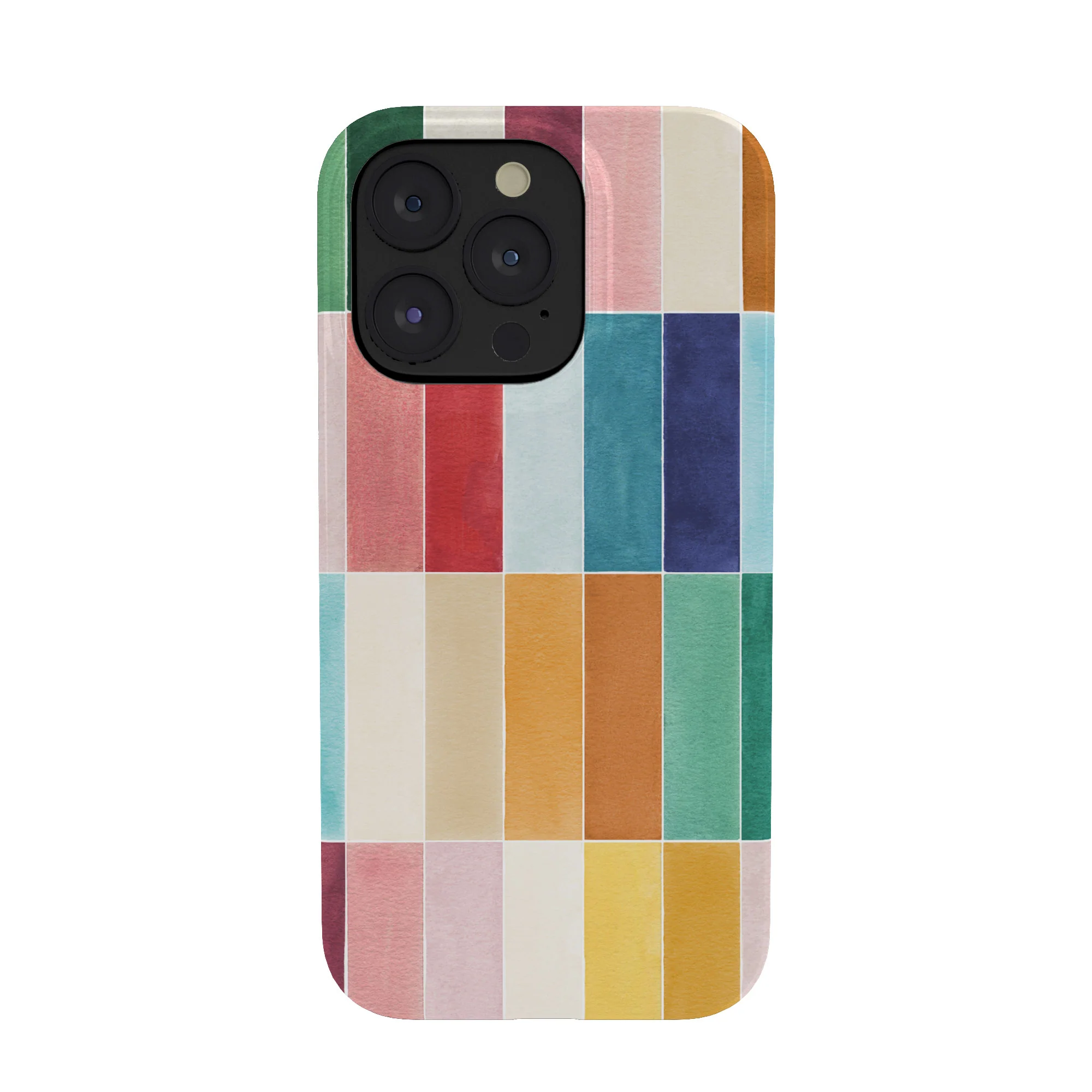 Ninola Design Modern Craft Rectangular Colorful Tiles Color Utopia Phone Case - Image 41
