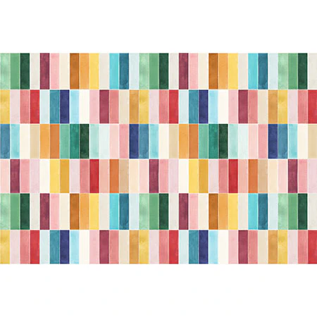 Ninola Design Modern Craft Rectangular Colorful Tiles Color Utopia Wall Mural - Image 6