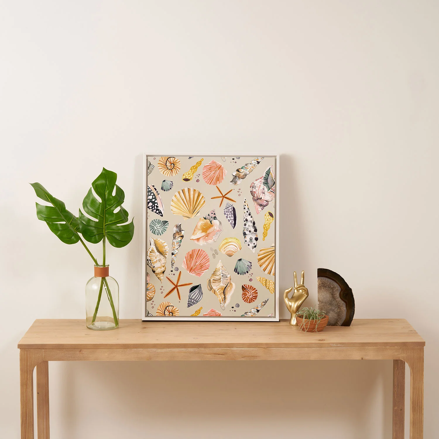 Ninola Design Sea Shells Ocean Marine Coastal Sand Art Canvas - Image 20
