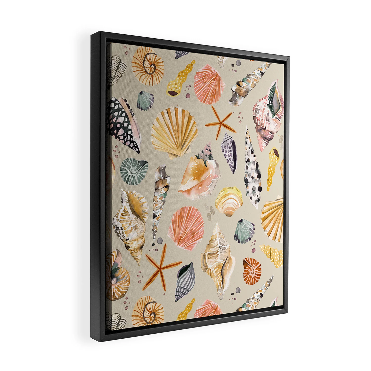 Ninola Design Sea Shells Ocean Marine Coastal Sand Art Canvas - Image 7